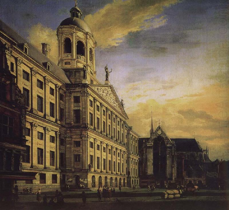 City Hall and Plaza, Jan van der Heyden